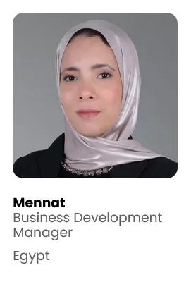 Mennat the Business Development Manager and the Healthcare Expert at TTE Gulf Management Consultancy at Egypt Branch