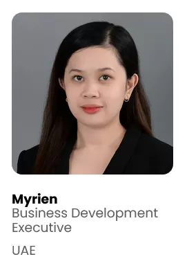 Myrien the Business Development Executive at TTE Gulf Management Consultancy at United Arab Emirates (UAE) Branch